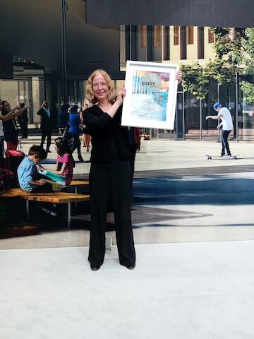 Freut sich über den Polis Award für die Freitreppe am Kölner Ebertplatz: Dozentin Susanne Kohte von der TH Köln. Foto: Michael Specht