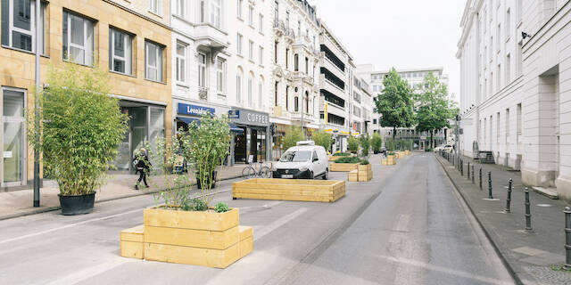 Theaterplatz in Aachen.