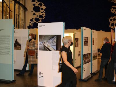 Ausstellungseröffnung von „70 Jahre Kunst am Bau in Deutschland“ im Musiktheater im Revier. Foto: Baukultur Nordrhein-Westfalen