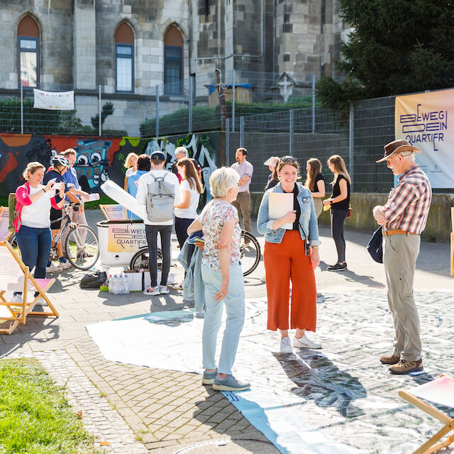 Projekt „Beweg dein Quartier“ in Essen. Kulturwissenschaftliche Institut Essen (KWI) in Kooperation mit dem CURE und urbanista.