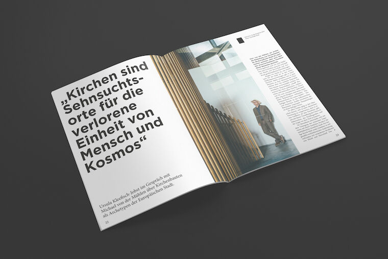 Ein Interview mit Michael von der Mühlen über Kirchenbauten als Archetypen der Europäischen Stadt. Gestaltung DESERVE Berlin