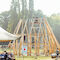Der Pavillon „a circus“ wird aufgebaut. Ein Projekt der Klasse Baukunst (Kunstakademie Düsseldorf), unterstützt von Baukultur NRW. Foto: lala.ruhr/ Ravi Sejk