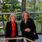 Karin Welge, Oberbürgermeisterin von Gelsenkirchen, und Susanne Hyldelund, Botschafterin des Königreichs Dänemark in Deutschland (von links). Foto: Ravi Sejk