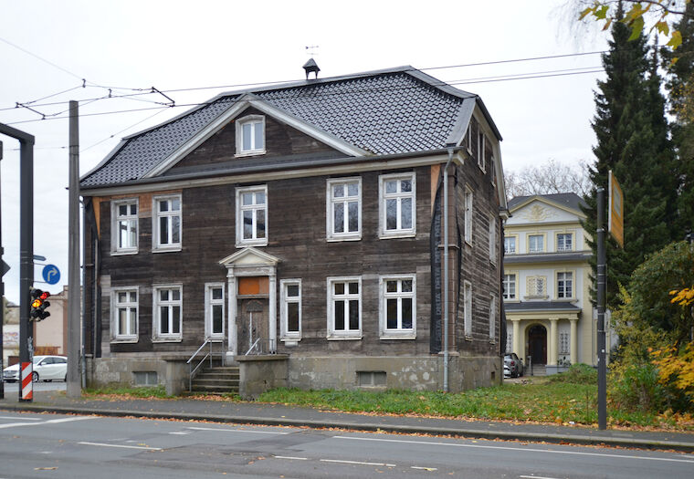 Schieferhaus ohne Schiefer in Solingen-Grünewald. Foto: Karen Jung/ Paul Andreas