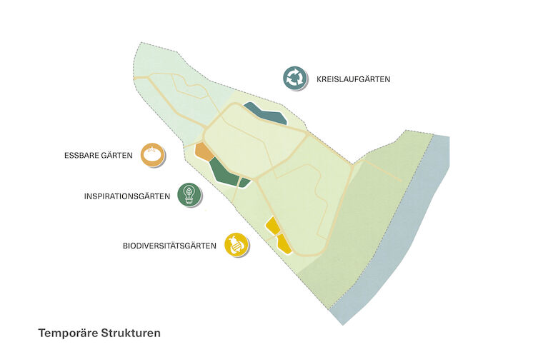 Eine Illustration des zukünftigen Klimagartens in Schwerte. Visualisierung: Förder Landschaftsarchitekten