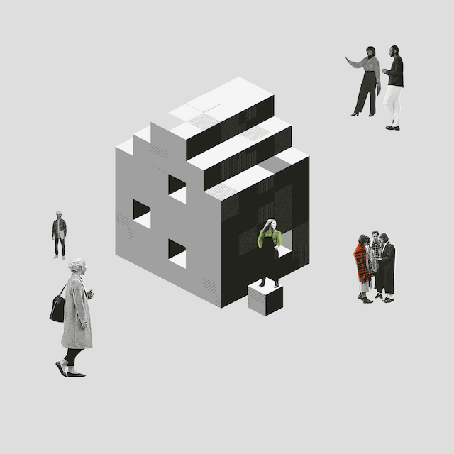 Elemente der Projektgrafik des „UmBauLabors“.