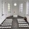 Der Innenraum der Berger Kirche in Düsseldorf, gestaltet von Tobias Rehberger. Foto: Felix Hemmers