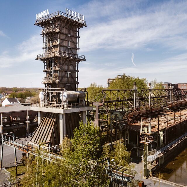 Die Kokerei Hansa in Dortmund, ebenfalls ein umgenutztes Industrieareal.