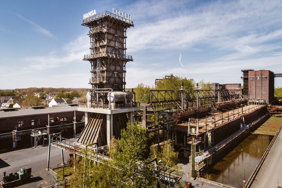 Die Kokerei Hansa in Dortmund, ebenfalls ein umgenutztes Industrieareal.