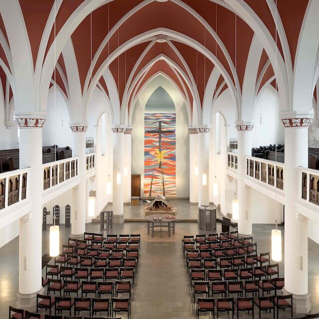 Schauplatz der Ausstellung „Kirchen als Vierte Orte“: die Christuskirche in Hamm.