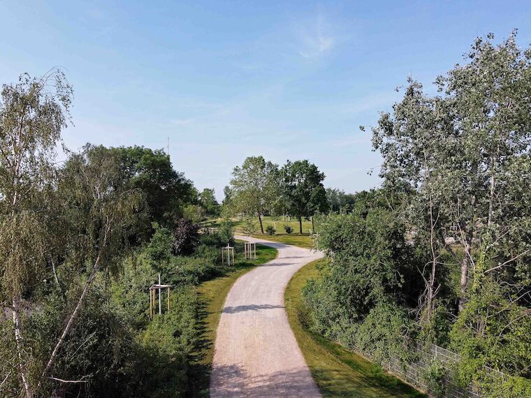 Wassergebundene Wegedecke. Foto: Guido Ebring