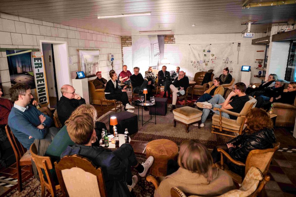 Ort der Diskussion zum Umbauen: das UmBauLabor von Baukultur NRW in Gelsenkirchen.