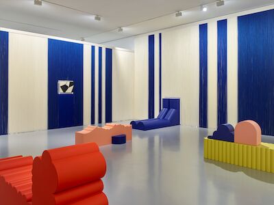 Installationsansicht der Ausstellung Diving into Art, MuT - Museum unter Tage, Bochum, 2024 Foto: Achim Kukulies