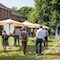 Reger Austausch während des Sommerfests von Baukultur NRW. Foto: Claudia Dreyße