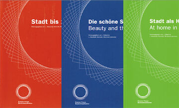 Publikationen des Essener Forum Baukommunikation. Bild: PRAXIS für visuelle Kommunikation