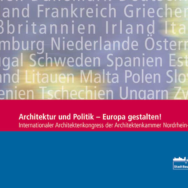 Cover der Publikation „Architektur und Politik – Europa gestalten!“.