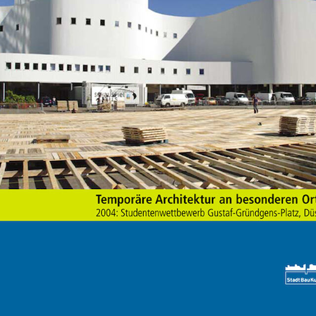 Cover der Publikation „Temporäre Architektur an besonderen Orten 2004“.