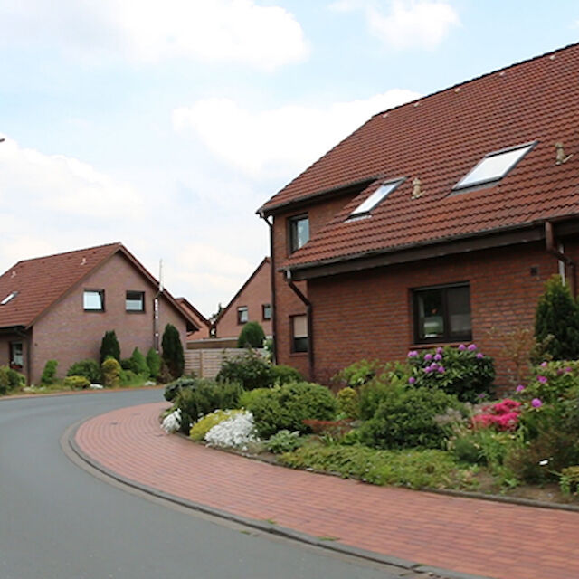 Einfamilienhaussiedlung in Dorsten-Barkenberg.