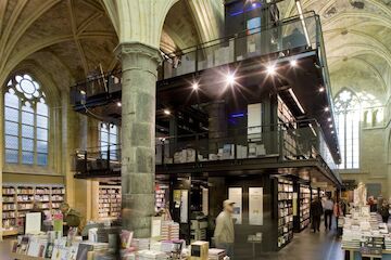 Buchhandlung in der ehemaligen Dominikanerkirche in Maastricht. Foto: Rijksdienst voor het Cultureel Erfgoed