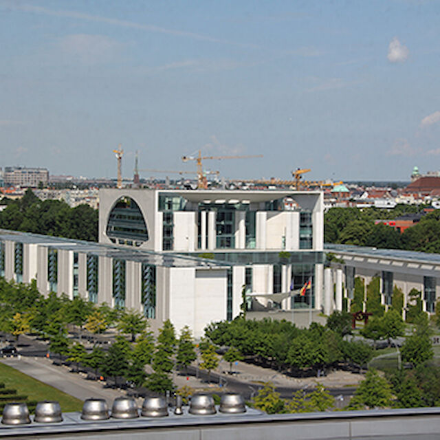 Das Bundeskanzleramt in Berlin.