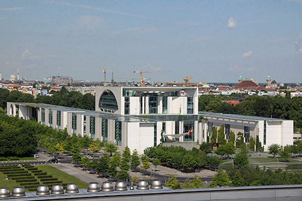 Das Bundeskanzleramt in Berlin.