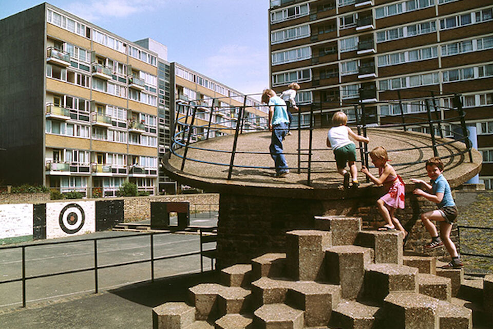 Churchill Gardens Estate, Pimlico London, 1978.