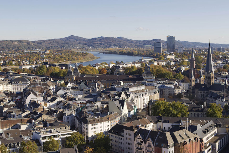 Blick auf Bonn.