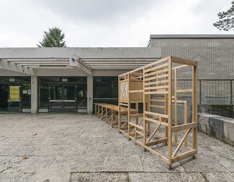 Eingang zum Gebäude der Ruhrmoderne Sommerakademie. Foto: Thorsten Arendt