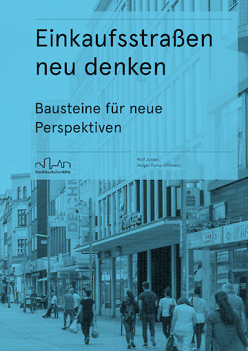 Cover der Publikation Einkaufsstraßen neu denken. Foto: Baukultur Nordrhein-Westfalen