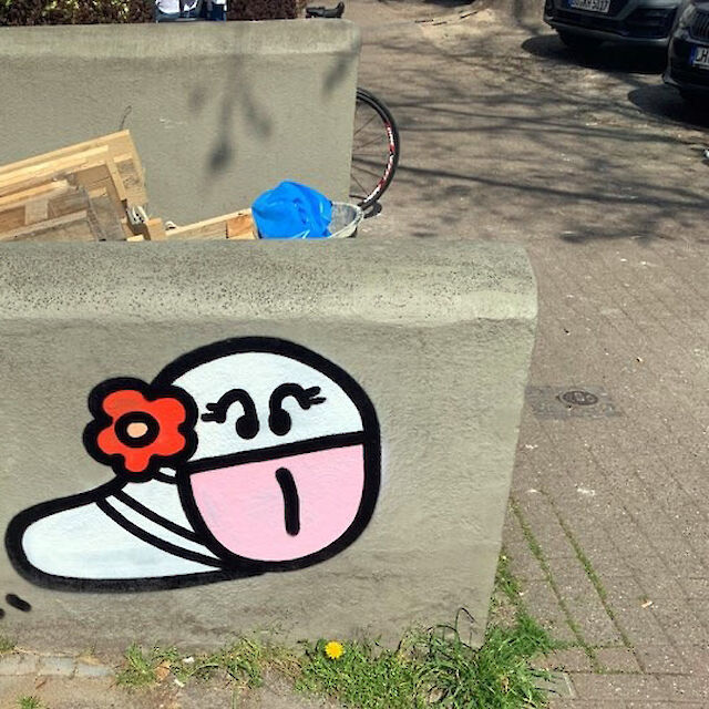 Street Art in Dortmund während der Corona-Epidemie.