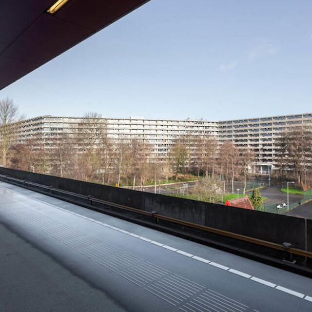 Titelfoto: Wohngebäude NAVEZ vom Büro MSAV/+ für die Stadt Schaerbeek im Norden von Brüssel.