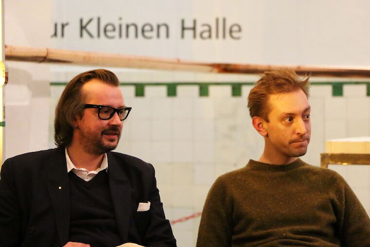 &quot;Wir wollen bauen&quot;: die Brüder Ben (l) und Daniel Dratz vom Büro Dratz &amp; Dratz Architekten aus Oberhausen. Foto M:AI / Timo Klippstein.
