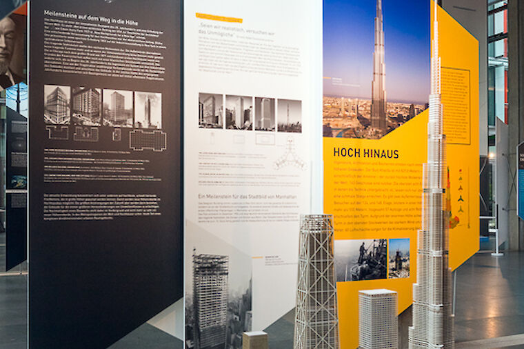 Hochhäuser als Bauaufgabe für Ingenieure - ein Themenfeld der Ausstellung. Foto: Astrid Eckert
