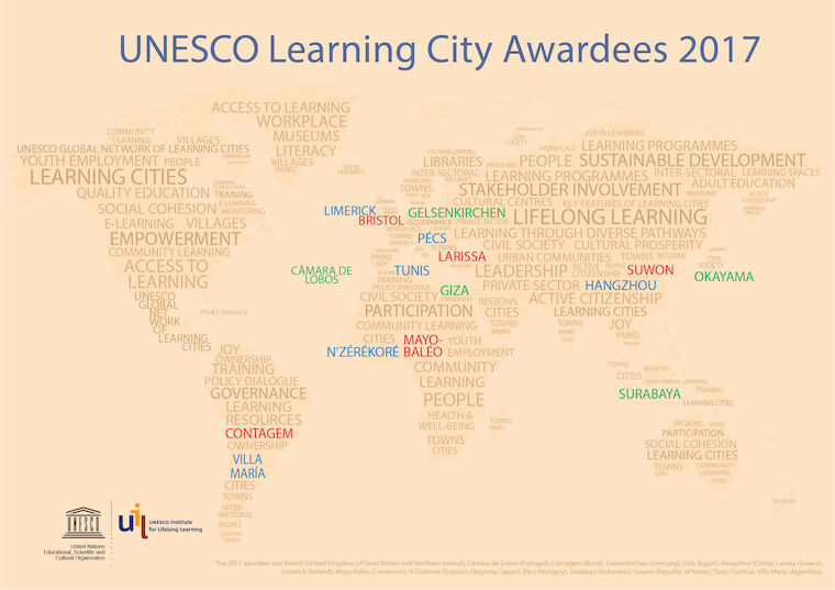 UNESCO Learning City Awardees 2017. Foto: © UIL.