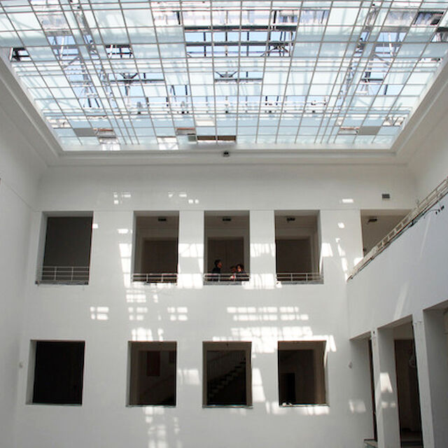 Der Lichthof im Innern des Baukunstarchivs.