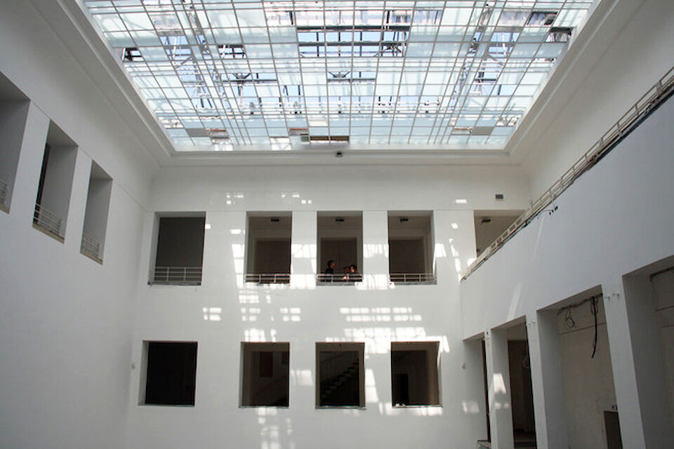 Der Lichthof im Innern des Baukunstarchivs.