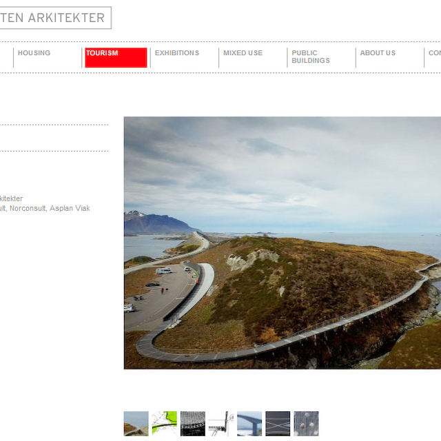 Das Foto zeigt den Wanderweg der Architekten Ghilardi + Hellsten auf der norwegischen Insel Eldhusoya.