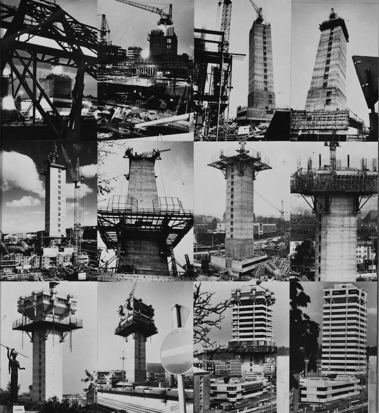 Ansichten von der Bauphase in den 1960er Jahren. Foto: Archiv Sparkasse Wuppertal.