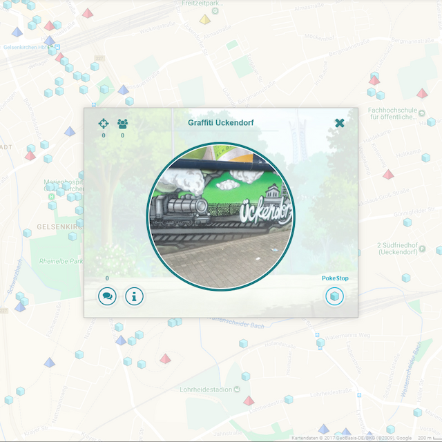 Pokémon Go in Gelsenkirchen-Ückendorf.