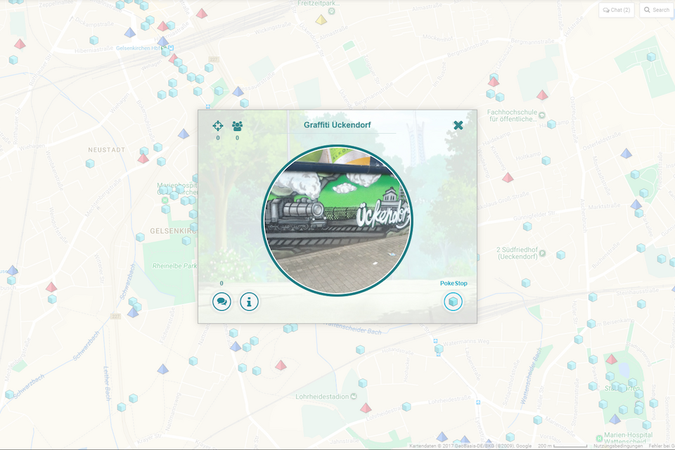 Pokémon Go in Gelsenkirchen-Ückendorf.